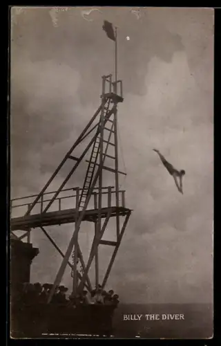 AK Billy the Diver beim Sprung ins Wasser