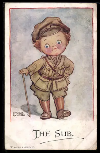 AK Kind in Soldatenuniform, Kinder Kriegspropaganda