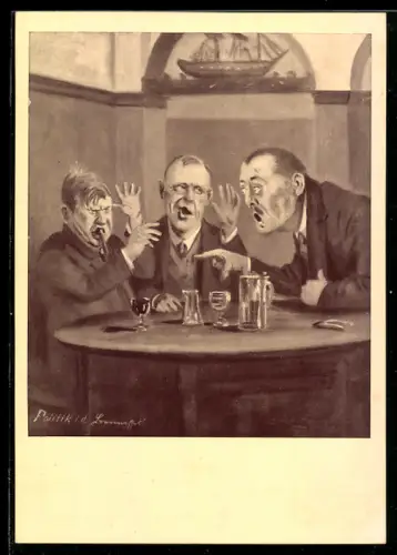 AK München-Schwabing, Gasthaus Weinhaus Brennessel, Leopoldstrasse 58, Politik in der Brennessel