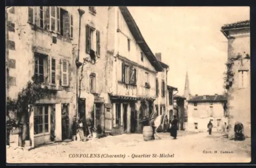 AK Confolens /Charente, Quartier St-Michel