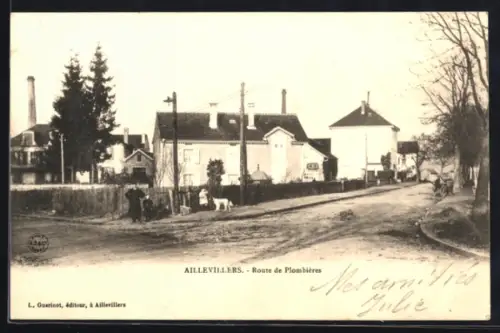 AK Aillevillers, Route de Plombières
