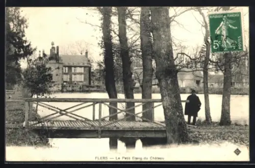 AK Flers, Le Petit Etang du Château