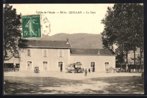 AK Quillan /Vallée de l`Aude, La Gare