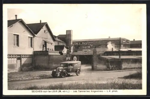 AK Seiches-sur-le-Loir, Les Tanneries Angevines