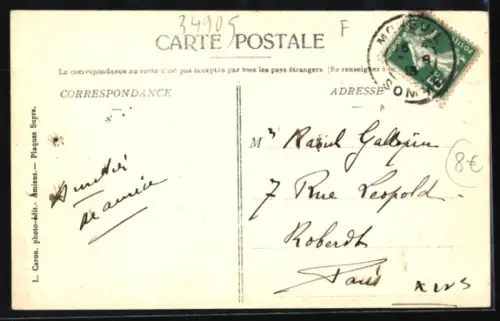 AK Le Plessier-Rozainvillers, Rue de Moreuil