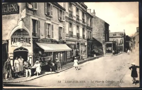 AK Lion-sur-Mer, La Place du Calvados, Patisserie