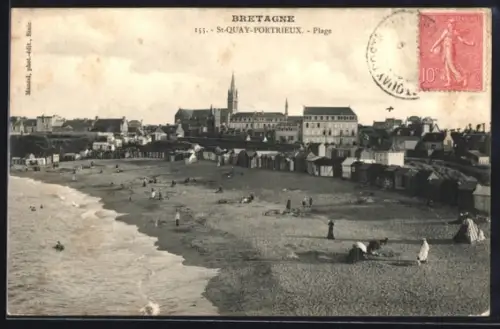 AK Saint-Quay-Portrieux, Plage