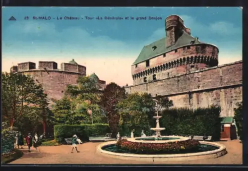 AK Saint-Malo, Le Château, Tour La Générale et le grand Donjon