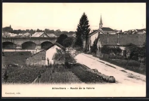 AK Aillevillers, Route de la Vaivre