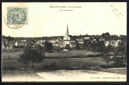 AK Aillevillers /Haute Saone, Vue Générale