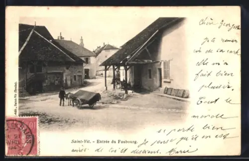 AK Saint-Vit, Entrée du Faubourg