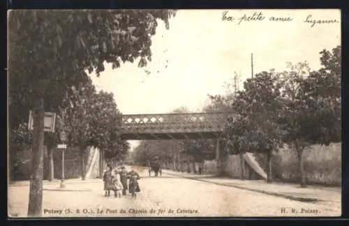 AK Poissy /S. et O., Le Pont du Chemin de fer de Ceinture