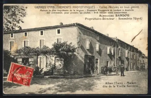 AK Alban /Tarn, Maison dite de la Vieille Sorcière