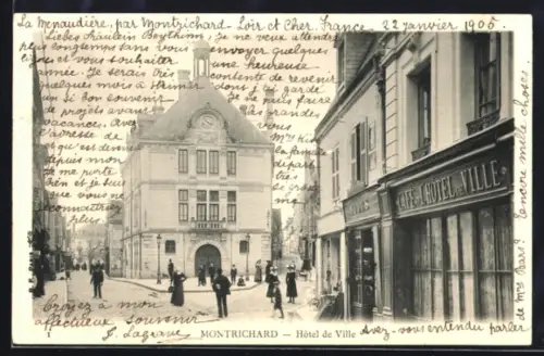 AK Montrichard, Hôtel de Ville, Café de l`Hôtel de Ville