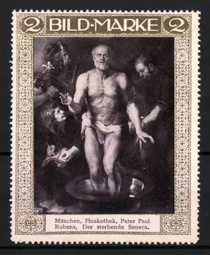 Reklamemarke München, Pinakothek, Peter Paul Rubens, Der sterbende Seneca