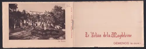 Werbebillet Gémenos /B.-du-R., Le Relais de la Magdaleine, Verschiedene Ansichten auf 6 Seiten