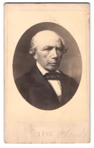 Fotografie unbekannter Fotograf und Ort, Porträt von Ludwig Uhland