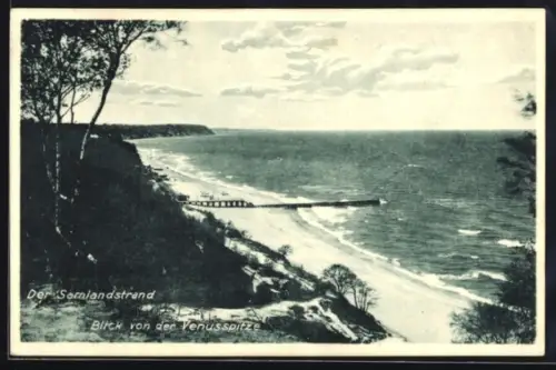 AK Samland, Samlandstrand, Blick von der Venusspitze