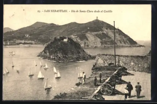 AK San Sebastian, Isla de Santa Clara desde el Castillo