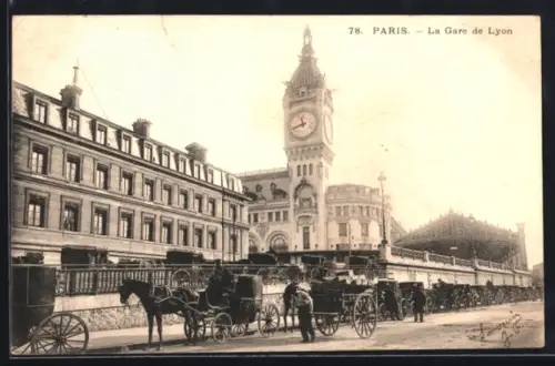 AK Paris, La Gare de Lyon