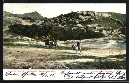 AK Masern /Basutoland, Native Huts