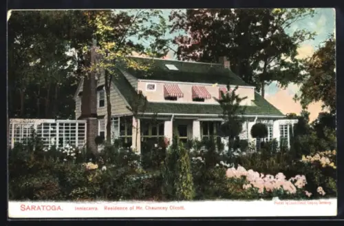 AK Saratoga, NY, Residence of Mr. Chauncey Olcott