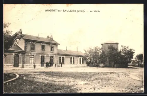 AK Argent-sur-Sauldre /Cher, La Gare