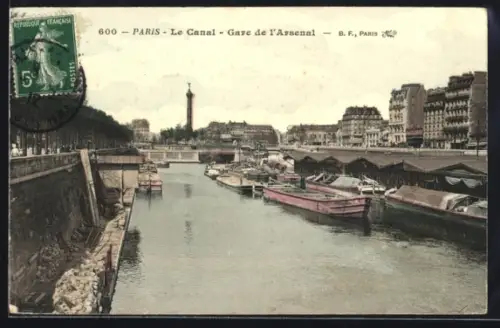 AK Paris, Le Canal, Gare de l`Arsenal
