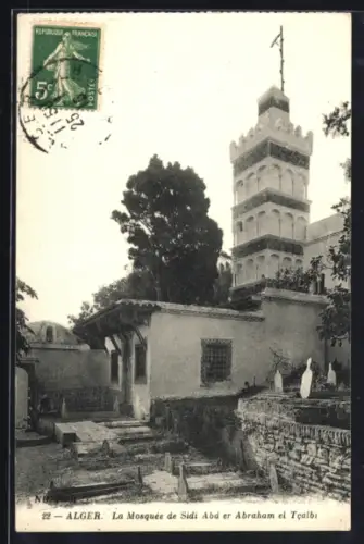 AK Alger, La Mosquée de Sidi Abd er Abraham el Tcalbi