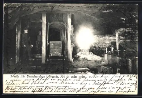 AK Höganäs, Interiör fran Stenkolsgrufvan, Bergbau