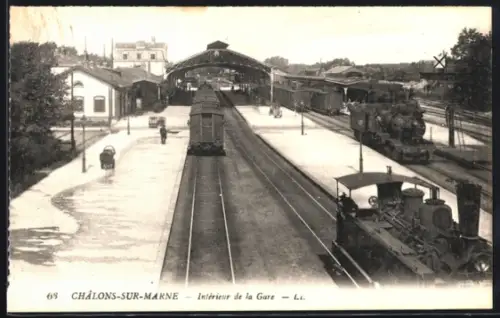 AK Châlons-sur-Marne, Intérieur de la Gare