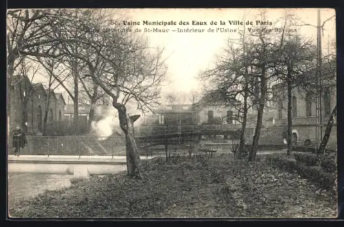 AK Saint-Maur-des-Fosses, Usine Elevatoire, L`Intérieur, Vue des Bassins
