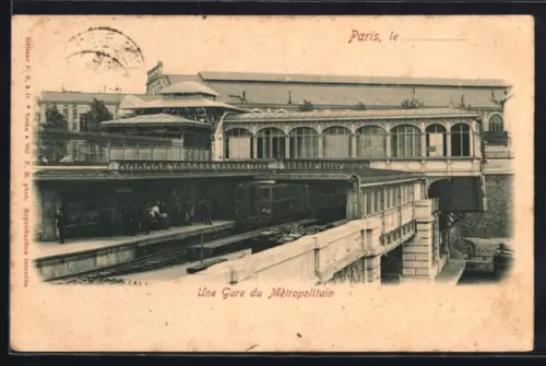 AK Paris, Gare de la Bastille, U-Bahnhof