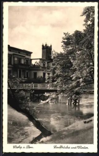 AK Stolp i. Pom., Laufbrücke und Kloster