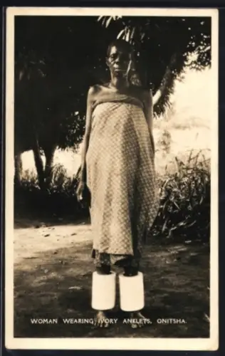 AK Onitsha, Woman wearing Ivory Anklets