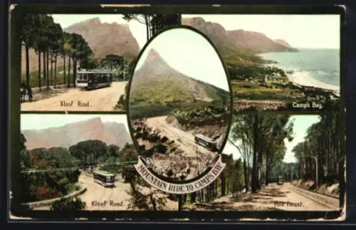 AK Camp`s Bay, Bergbahn, Kloof Road, Pine Forest