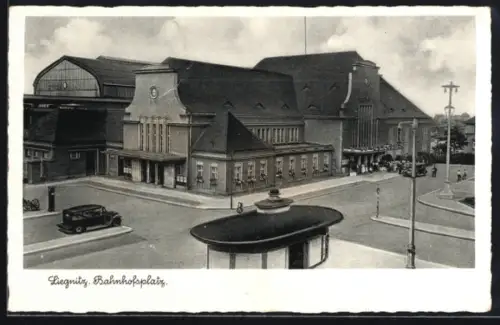 AK Liegnitz, Bahnhofsplatz