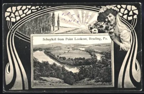 AK Reading, PA, Schuylkill from Point Lookout
