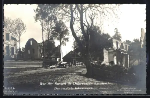 AK Uderwangen, Zerstörte Ortschaft