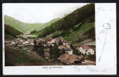 Foto-AK Fritz Gratl: Altenberg, Totalansicht des Ortes