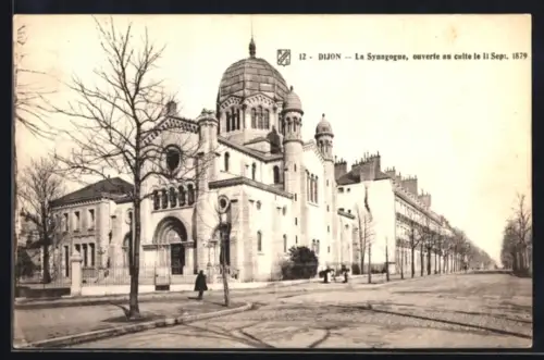 AK Dijon, La Synagogue, ouverte au culte le 11 Sept. 1879, Synagoge