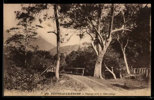 AK Nouvelle-Calédonie, Paysage pris à l`Hermitage