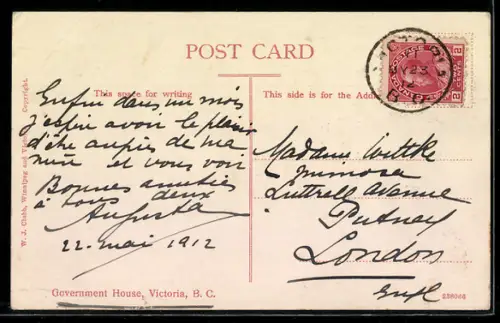 AK Victoria /B.C., Government House