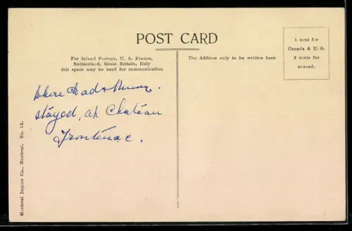 AK Quebec, Chateau Frontenac