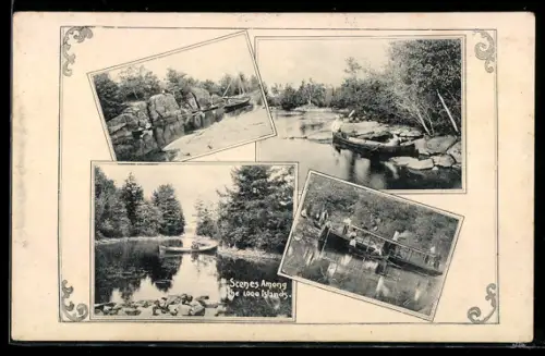 AK Thousand Islands, Diverse Ortsansichten