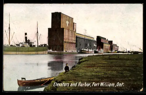 AK Fort William /Ont., Elevators and harbor