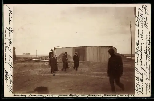 Foto-AK Brakpan, Excellenz Dernburg mit einer Gruppe Männer