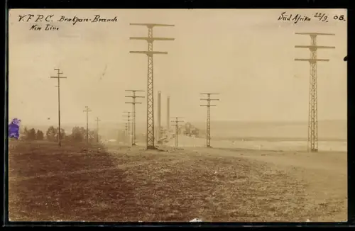 Foto-AK Brakpan, V. F. P. C. New Line