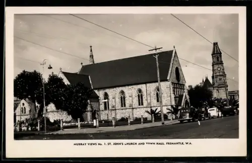 AK Fremantle /W.A., St. John`s Church and Town Hall