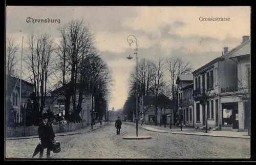 AK Ahrensburg, Grossestrasse mit Geschäften